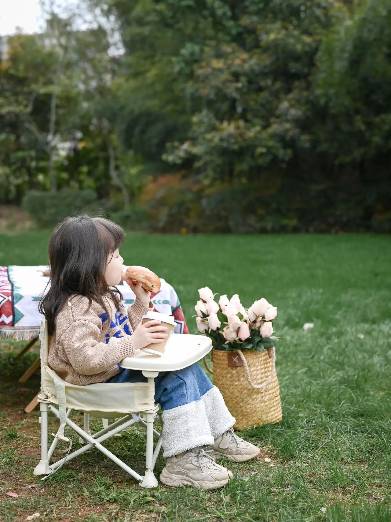 Siège rehausseur de voyage avec plateau pour bébé | Siège rehausseur de bébé portable pliant pour table à manger, camping, plage,