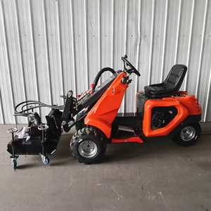 Chargeur sur pneus à trois roues économique CE EPA Euro 5 pour ferme et verger, transmission hydraulique, utilisation de marchandises, petit chargeur sur pneus - Product Image 2