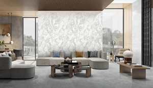 Piedra sinterizada de piedra prefecta, pintura de <span class=keywords><strong>suelo</strong></span> de Xiamen, azulejos de porcelana de pared <span class=keywords><strong>Interior</strong></span> pulida, mármol de porcelana grande blanco puro y negro - Product Image 2