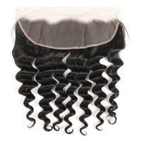 Extensiones de Cabello Humano Invisible Ultrafino de Grado 10A, Cierre Suizo 13x4, Ondulado Profundo, Paquetes Transparentes 13x6 con Frontal de Encaje HD para Venta al por Mayor