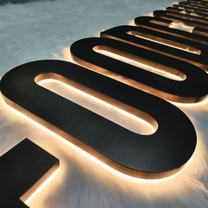 Letras de Canal con Retroiluminación LED Personalizadas, Letrero 3D de <span class=keywords><strong>Acero</strong></span> Inoxidable para Logotipo de Negocio o Tienda - Product Image 4