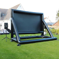 Écran de projection gonflable mobile d'extérieur, écran gonflable pour films, télévision, projection portable, écran de cinéma maison avec souffleur