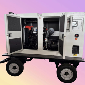 Tốt nhất kỹ thuật 20kW 25kva di động nhỏ loại <span class=keywords><strong>3</strong></span> giai đoạn làm mát bằng nước im lặng DIESEL Trailer Máy phát điện cho núi mỏ kỹ thuật - Product Image 2