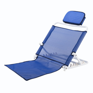 Ny3010 Backrest <b>Chair</b> Adjustable Foldable Reclining For <b>Elderly</b> Pregnant Women Chaise Lounge Blue Fabric Foam Filling - Product Image 2