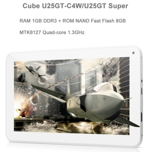 <span class=keywords><strong>Cube</strong></span> U25GT-C4W <span class=keywords><strong>Tablet</strong></span> <span class=keywords><strong>PC</strong></span> 8GB 7.0 inch <span class=keywords><strong>Android</strong></span> 5.1, CPU: MTK8127 Quad Core 1.3GHz, RAM: 1GB (Trắng) - Product Image 3