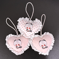 Porte-clés en peluche en gros d'usine, porte-clés en peluche en forme de cœur, jouet pendentif en peluche, porte-clés de voiture, cadeau d'anniversaire pour enfants