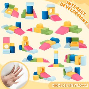 Toddler Toys Indoor, 7-Piece Colourful <b>Foam</b> Blocks, Soft <b>Play</b> Climbing for Toddlers - Product Image 4