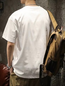 Camiseta de Cuello Redondo de Algodón para Hombre, Estilo Urbano, de Alta Calidad, Personalizable con Impresión de Alta Calidad - Product Image 5