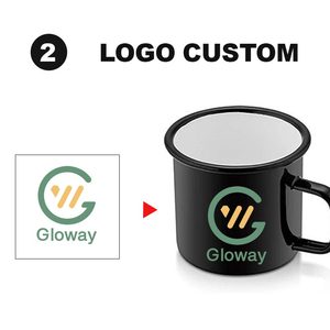 Taza de Esmalte Personalizada para Regalo de Navidad, Acción de Gracias o <span class=keywords><strong>Cumpleaños</strong></span>, para Acampar, Hacer Picnic al Aire Libre, Viajar, Desayunar <span class=keywords><strong>en</strong></span> Casa - Product Image 4