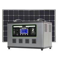 Générateur solaire 2000W, station de stockage d'énergie LiFe04 haute capacité 2560WH, camping en plein air, camping-car, recharge hors réseau, station d'alimentation