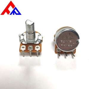 โพเทนชิโอมิเตอร์แบบหมุนคุณภาพสูง B100k B1M WH148 แบบ 3 ขา พร้อมตัวควบคุมแบบหมุน - Product Image 2