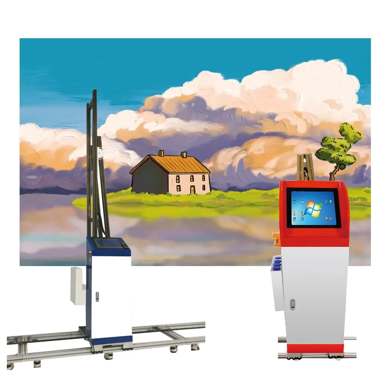 Faith Background wall UV printer Outdoor wall printing machine 3d Wall painter machine