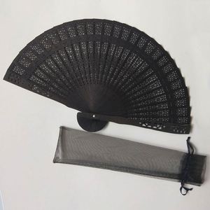 Abanico Plegable de Madera Tallada con Diseño de Arte Folclórico, Material Ecológico de Papel de Bambú con Animales Pintados, Modelo Promocional para Decoración de Festivales - Product Image 4