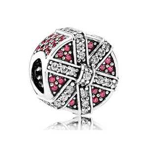 Nuove Perline a Cuore Rosa all'Ingrosso per Creazione di Gioielli, Perline e Charm a Tema Amore per Bracciali, Accessori per Bracciali in Lega Metallica - Product Image 6