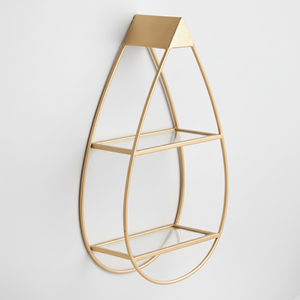 Nuevo y moderno diseño elegante de estantería de pared de hierro y madera, estilo rústico industrial, para almacenamiento y exhibición en la decoración interior de la sala de estar. - Product Image 1