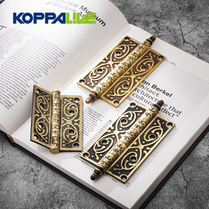 Charnières de porte en bois, rouleau réglable de luxe européen, 4 pouces, 5 pouces en laiton brossé, roulement à billes, charnières de armoire - Product Image 3