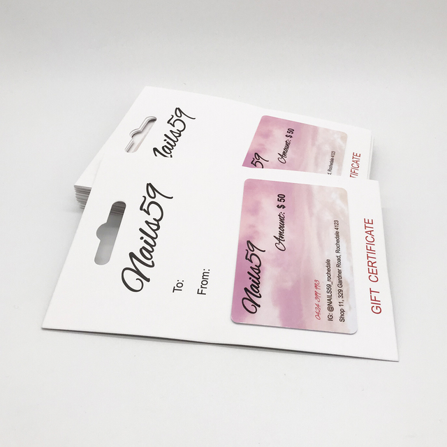 Plastic Promotion Gift Card with Paper Card Holder