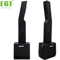 Enceinte colonne active 2 canaux EGT 1200W avec DSP intégré, système de sonorisation professionnel et subwoofer 15 pouces pour scène de concert