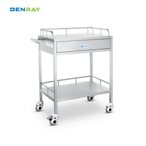 High Quality Hospital Clinic Surgical Cart Stainless Steel Medical Cart <strong>Dressing</strong> Medicine <strong>Trolley</strong> - Product Image 2