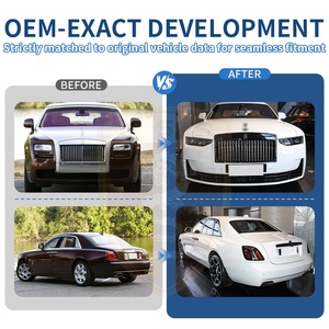 Kit carrosserie de lifting pour Rolls-Royce Ghost Gen1-4, mise à niveau vers Gen5, comprenant <span class=keywords><strong>pare</strong></span>-chocs avant et arrière en PP, ailes en fer, jupes latérales, phares et feux arrière. - Product Image 2