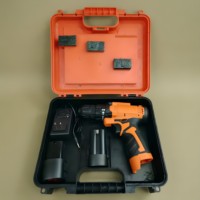 Perceuse électrique sans fil 16V, 2 batteries lithium-ion rechargeables, tournevis, kit d'outils électriques, étui, qualité industrielle OEM, garantie 1 an
