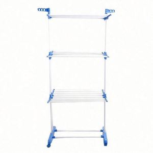 Estante de Secado de Ropa Móvil de 4 Niveles, Plegable, Ahorra Espacio, Extensible, Organizador de Zapatos para Sala de Estar, Fácil de Usar - Product Image 5
