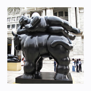 Sculpture moderne en bronze de Fernando <span class=keywords><strong>Botero</strong></span>, représentant une femme nue endormie sur un cheval, art abstrait pour l'extérieur, jardin, maison - Product Image 1