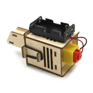 Kit d'aspirateur en bois à assembler manuellement, jouet scientifique éducatif pour enfants de 7 à 9 ans, modèle à piles, à monter soi-même - Product Image 2