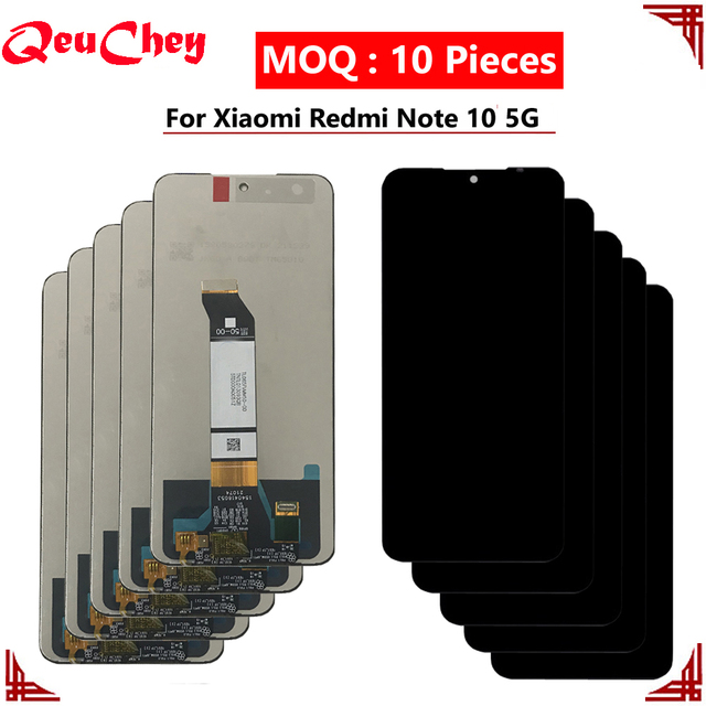 MOQ : 10 Pieces Wholesale for Xiaomi Redmi Note 10 5G M2103K19G M2103K19C LCD Display Touch Screen Assembly No / With Frame