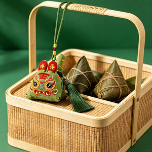 Regalos culturales y creativos del Festival del Barco Dragón: sobres, amuletos de tigre, bolsitas de estilo chino, colgantes portátiles y artículos de tela. - Product Image 4