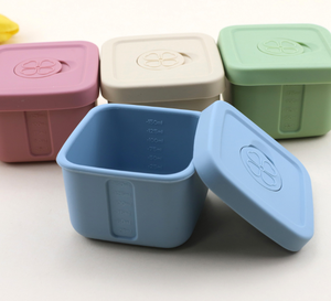 Bpa Free Food Grade Reusable Non-toxic Airtight Leakproof Kids School Silicone Slice <b>Lunch</b> Bento <b>Box</b> Bowl Food Storage Container - Product Image 1