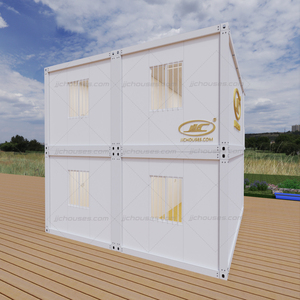 3 habitaciones, 2 baños, 2 pisos, prefabricados portátiles, 20 pies, 40 pies, casas de contenedores, dormitorio frontal de vidrio, sala de estar, cocina moderna - Product Image 6