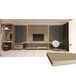 ISO aprobado a prueba de humedad tablero sólido núcleo hueco Hotel dormitorio WPC tablero de pared - Product Image 2
