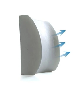 LOGO Broderie Chaise Voiture <span class=keywords><strong>Dossier</strong></span> <span class=keywords><strong>Lombaire</strong></span> Noir Coussin de Soutien <span class=keywords><strong>Lombaire</strong></span> En Mousse à Mémoire - Product Image 6