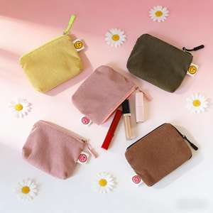 กระเป๋าใส่เหรียญผ้าลูกฟูกสีพื้นแบบใหม่ สไตล<span class=keywords><strong>์เกาหลี</strong></span> สำหรับนักเรียน ขนาดกะทัดรัด น่ารัก พกพาสะดวก ดีไซน์เรียบง่าย สด<span class=keywords><strong>ใส</strong></span> ใช้งานได้หลากหลาย สำหรับผู้หญิง - Product Image 2