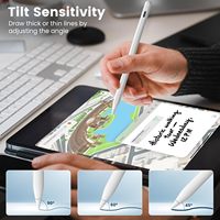 Stylet actif en métal de qualité supérieure pour iPad tous modèles, pointe fine, magnétique, mise en veille automatique, charge rapide, stylet tactile pour tablettes