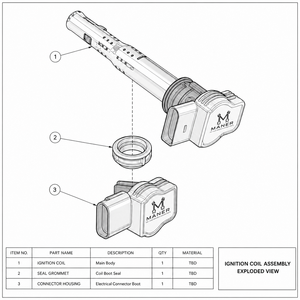 Bobine d'allumage MANER 07K905715G 06F905115F 07K905715F pour EA888 GEN2 Audi Q3 Q5 A4 A5 VW Sharan Tiguan B7 CC Scirocco 1.8T 2.0T - Product Image 5