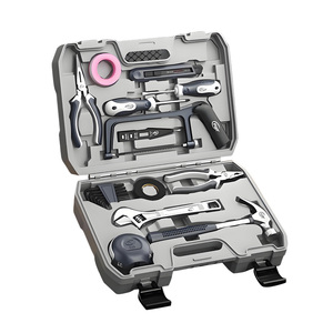 Versatile 13-Piece <b>Hand</b> <b>Tool</b> <b>Set</b> Hard Case Chrome Vanadium Steel Wrenches Measuring <b>Tools</b> Hammers Scissors Screwdrivers Pickaxe - Product Image 1