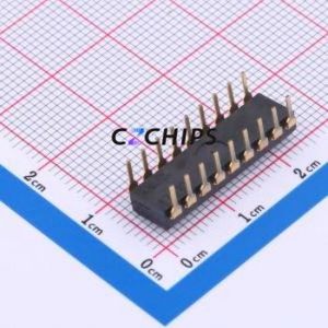 DSIC09LHGET DIP Switch Switch Flat Toggle, Raised Type Single Pole Single Throw 9-Bit PC Pin - Product Image 2