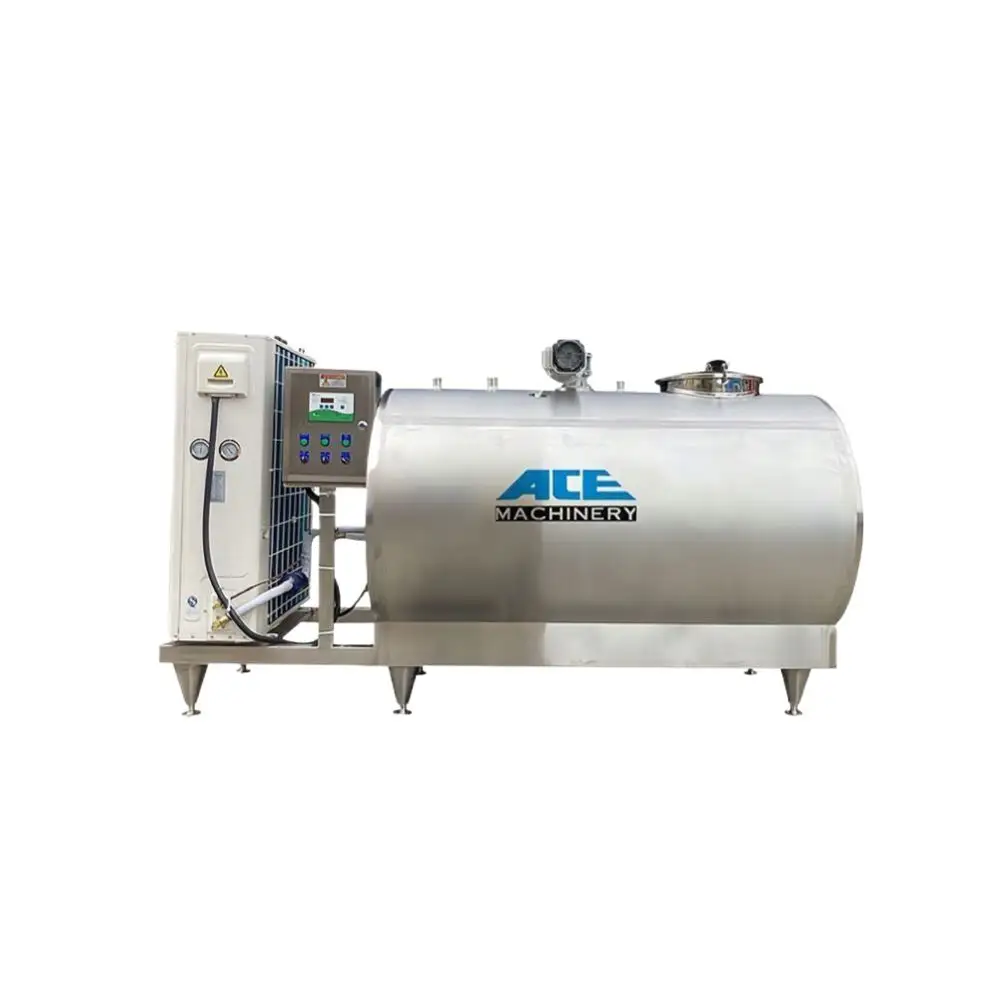 Ace 500-10000L Milk Cooling Tank 5000 Liters 10000 Liters SUS304 Milk Cooling Tank Manufacturing Factory