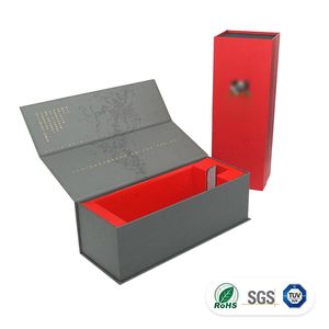 Custom Luxury Wine Gift <b>Box</b> Hot Stamping Gold Foil UV Embossed Logo Magnetic Closure Cardboard Wine <b>Bottle</b> Packaging <b>Box</b> - Product Image 2