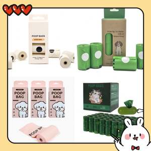 Meilleurs sacs à déchets pour animaux de compagnie 100% compostables, biodégradables, pour ramassage des excréments de chien, lot de 150 en plastique PLA - Product Image 1