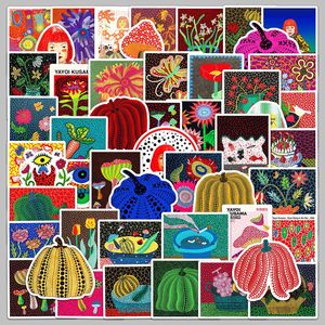 50 Pegatinas de Arte Abstracto Vintage con Diseño de Ojo de Calabaza de Artista Japonés, <span class=keywords><strong>Yayoi</strong></span> Kusama - Product Image 1