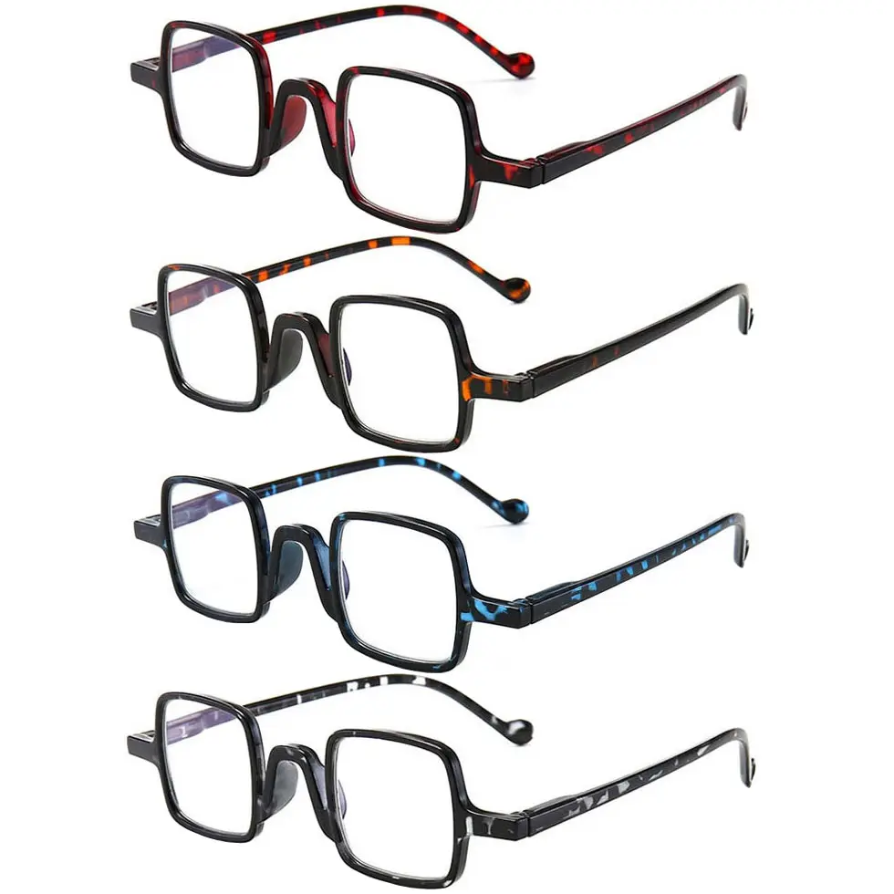 Модные пластиковые квадратные классические очки для чтения для мужчин и женщин с пользовательским логотипом