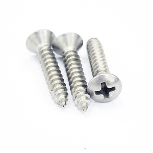 Viti per legno con coda a punta filettata completa viti autofilettanti a testa svasata a croce in acciaio inossidabile - Product Image 2