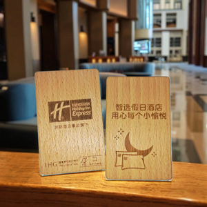 Tarjeta NFC RFID de Bambú Programable Personalizada al por Mayor, 13.56MHz, Resistente al Agua y a la Intemperie, Tarjeta de Acceso para Negocios y Hoteles - Product Image 1