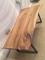 Plateau de table en bois massif sur mesure de grande taille, style rustique, bord naturel, pour la maison, les restaurants, les meubles
