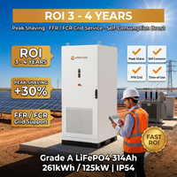 Système de stockage d'énergie industriel et commercial intelligent LITHTECH 240 kWh 100 kW 200 kWh 500 kWh avec BMS intelligent, armoire de batterie LiFePO4 ESS OEM/ODM