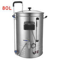 80L Nouveau contrôleur LCD Microbrasserie Malt fermentation baril Bière Brasseur électrique bière mash tun