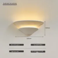 Applique murale LED française style vintage haut de gamme, design de créateur, pour escalier, couloir, mur de fond, applique murale en plâtre à montage en surface 3500K